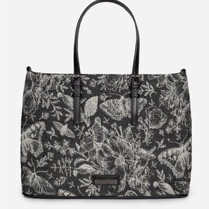 Metamorphosis Butterfly Floral Print Handbag
